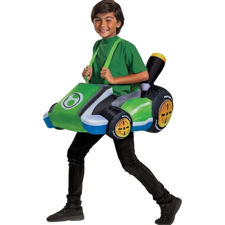 Disguise Kids' Super Mario Bros. Yoshi Kart Inflatable Costume - One Size Fits Most