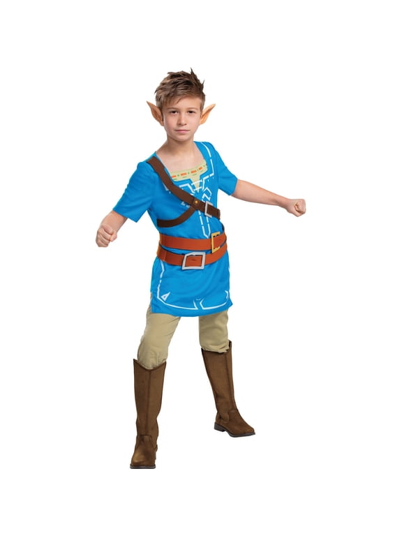 Legend of Zelda Link Classic Halloween Fancy-Dress Costume for Child, Little Boys M (7-8)