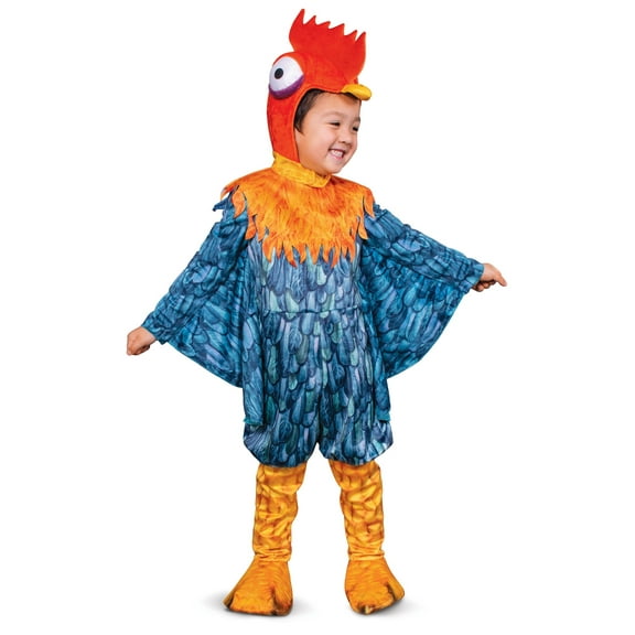 Disguise Limited Moana Hei Hei Deluxe Boy's Costume with Hawaiian Design for Toddlers, Size 4T