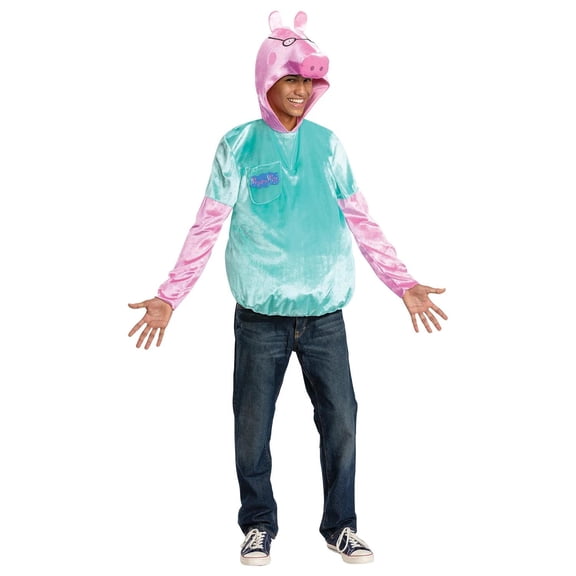 Disguise Mens Deluxe Daddy Pig Costume - Size Large/X Large