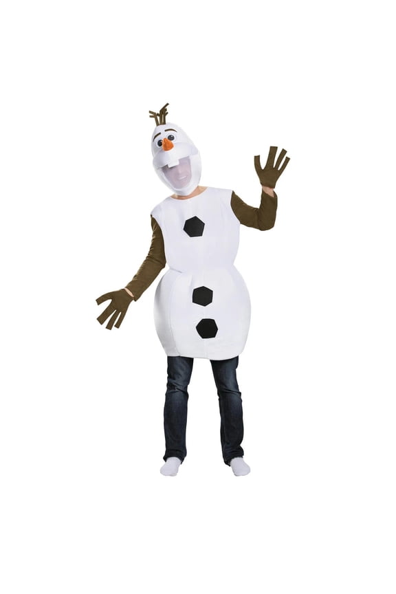Mens Disney Frozen Deluxe Olaf Costume - Size Large/X Large