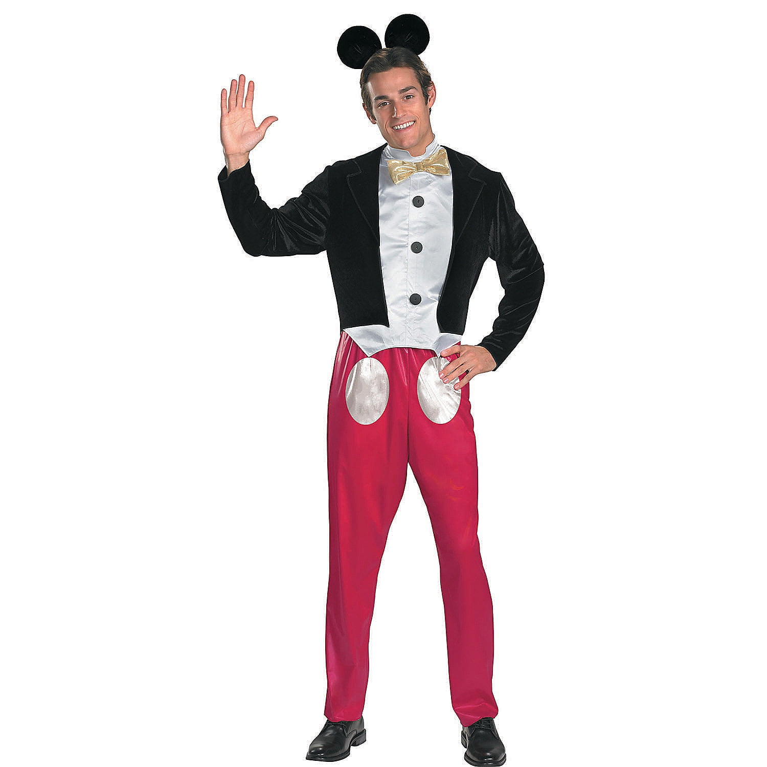 Adult Mickey Mouse Sweatsuit Costume - Disney Size S/M Halloween Male