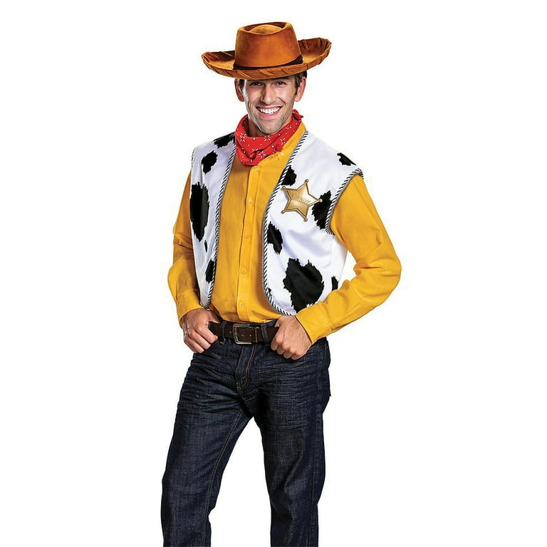 Disguise Mens Disney Toy Story 4 Woody Deluxe Costume Size One Size Fits Most