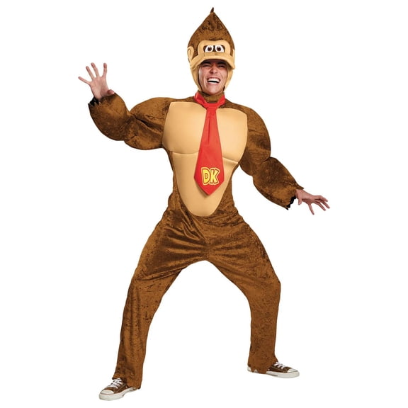 Disguise Mens Donkey Kong Deluxe Costume - Size Large/X Large