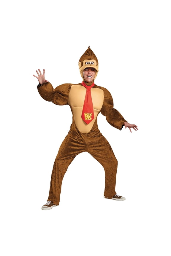 Mens Donkey Kong Deluxe Costume - Size XX Large