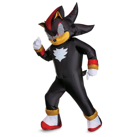 Disguise Mens Inflatable Shadow the Hedgehog Costume - Size One Size Fits Most - Black