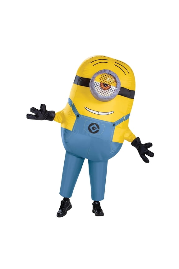 Mens Inflatable Stuart Minion Jumpsuit Costume - Size One Size Fits Most