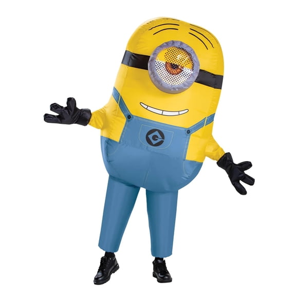 Disguise Mens Inflatable Stuart Minion Jumpsuit Costume - Size One Size Fits Most