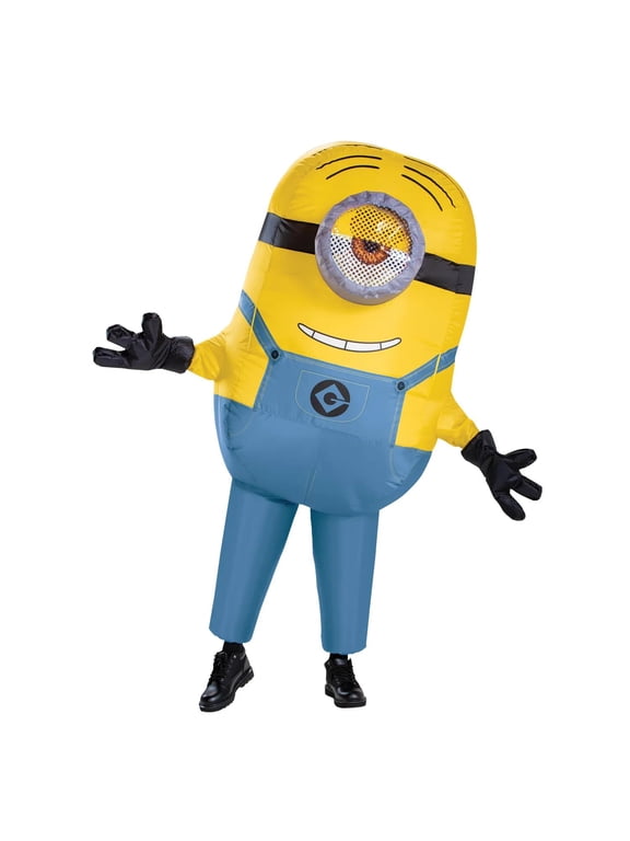 Mens Inflatable Stuart Minion Jumpsuit Costume - Size One Size Fits Most