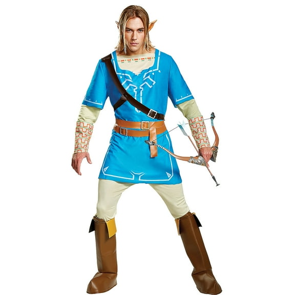 Disguise Mens Legend of Zelda Breath of the Wild Link Deluxe Costume - Size Large/X Large