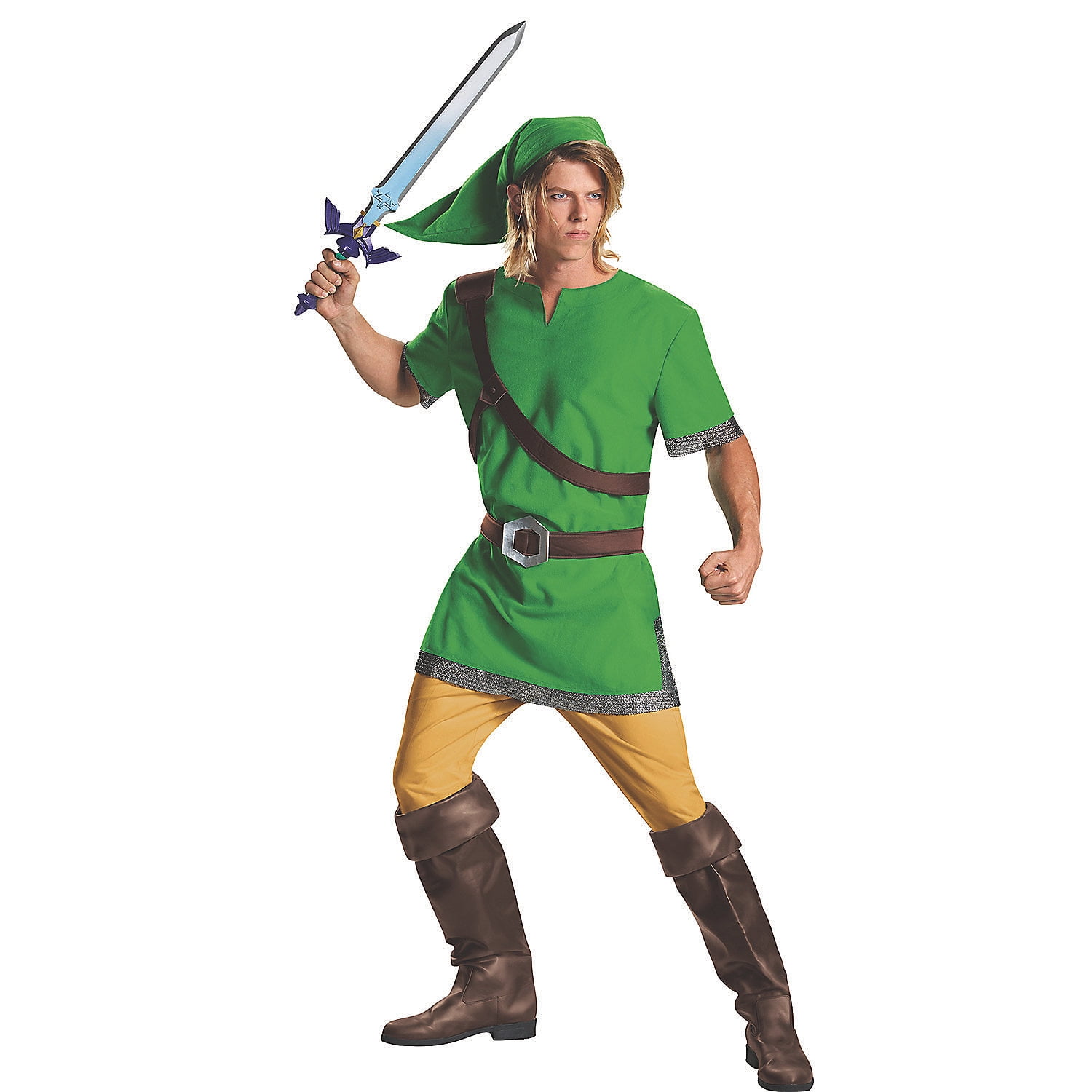 Zelda Link Party Halloween Uniform Outfit Cosplay Costume Customize Any Size