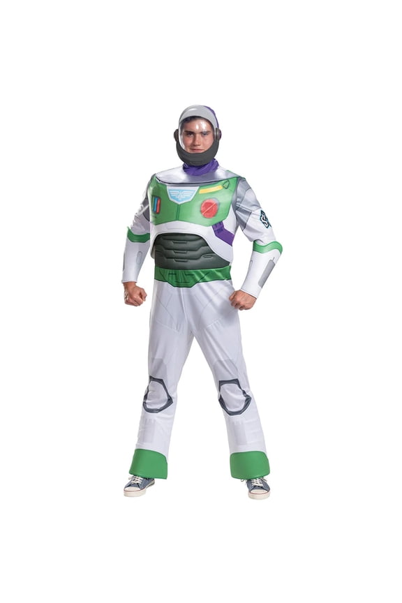 Mens Lightyear Space Ranger Buzz Lightyear Deluxe Costume - Size Medium