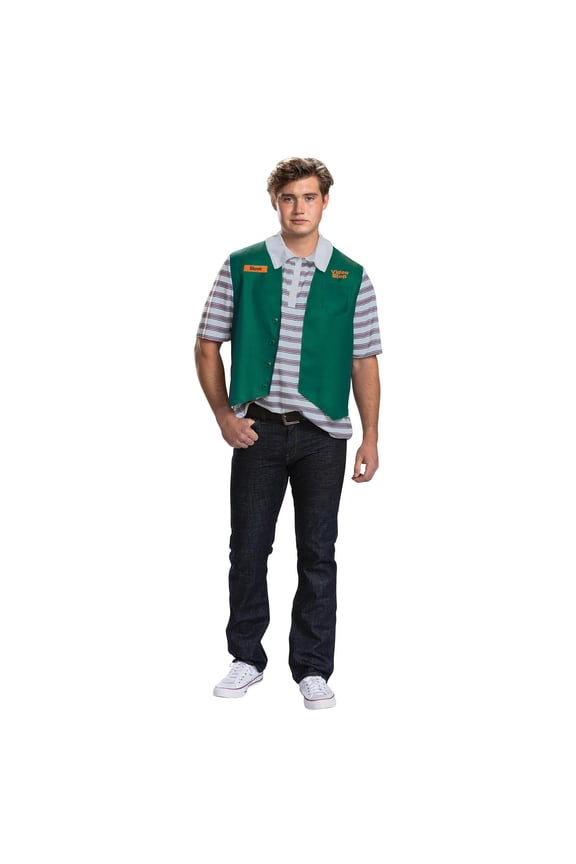 Mens Netflix Stranger Things Steve Harrington Video Shop Deluxe Costume - Size Medium