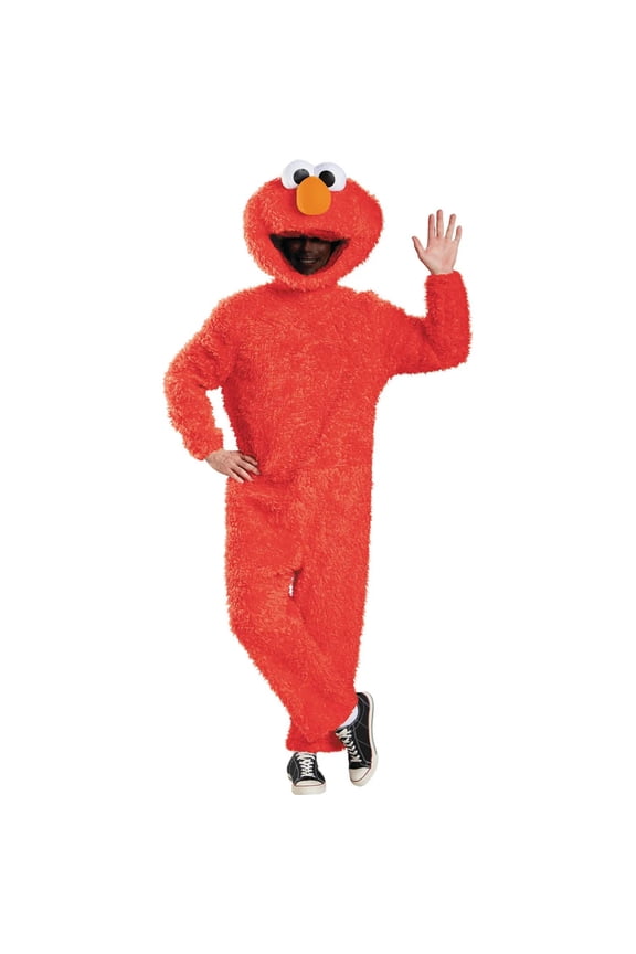 Mens Sesame Street Plush Elmo Prestige Costume - Large/X Large