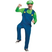 Disguise Mens Super Mario Bros. Classic Luigi Costume - Size Large/X Large