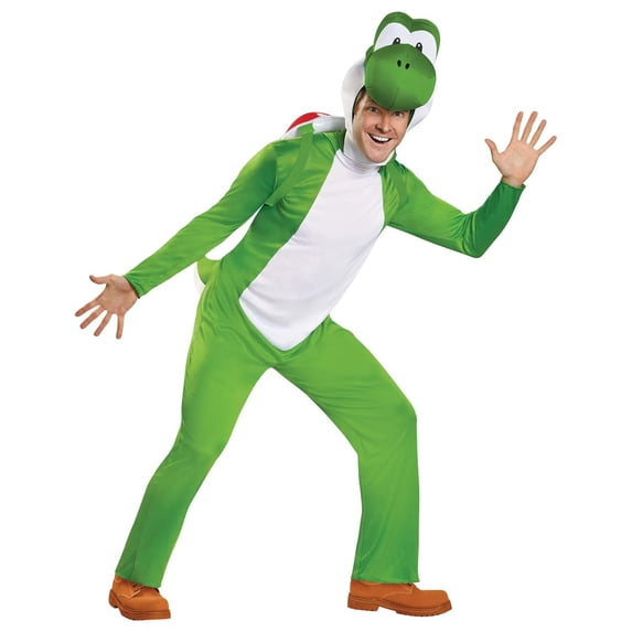 Disguise Mens Super Mario Bros. Yoshi Deluxe Costume - Size Large/X Large