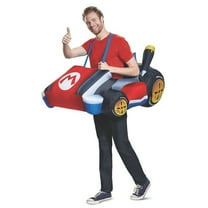 Disguise Mens Super Mario Kart Mario Inflatable Costume - Size One Size Fits Most