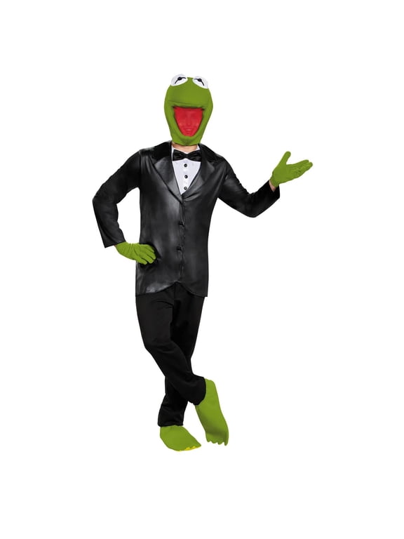 Mens The Muppets Deluxe Kermit the Frog Costume - Size Large/X Large