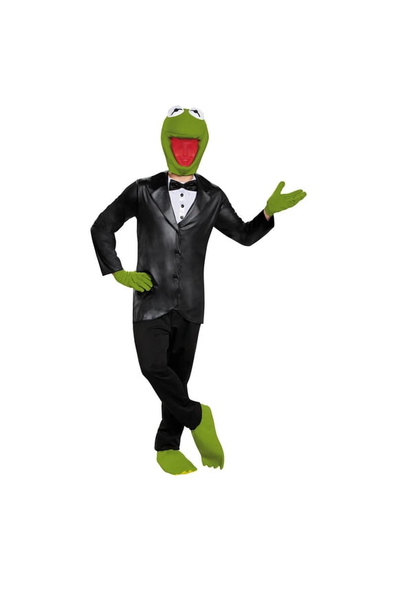 Mens The Muppets Deluxe Kermit the Frog Costume - Size Medium
