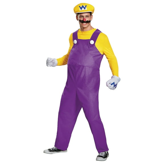 Disguise Mens Wario Deluxe Costume - Size XX Large