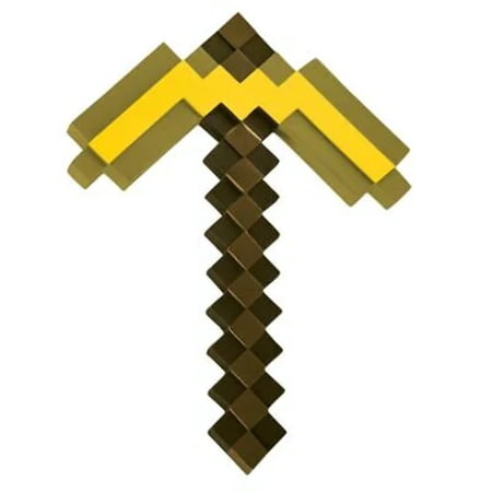Disguise Minecraft Gold Pickaxe One Size