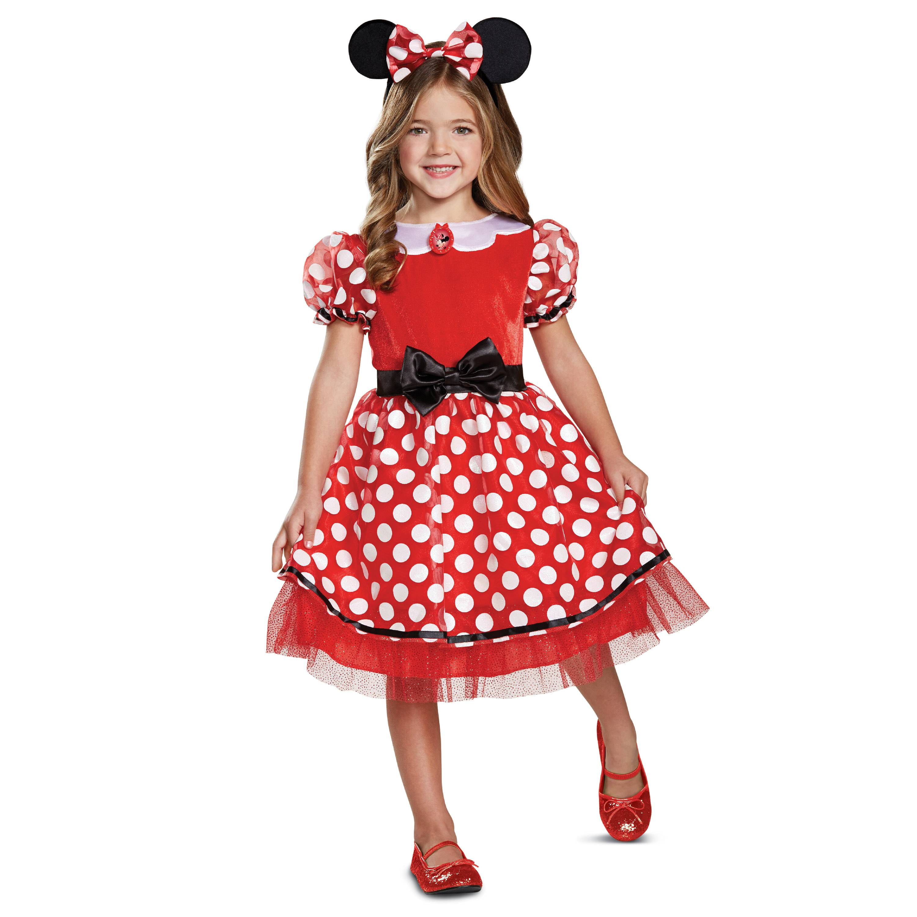 Disney Girl's Vintage Minnie Mouse Costume