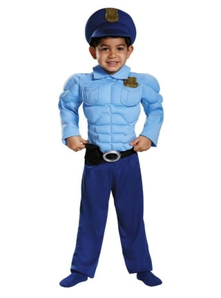 POLICE OFFICER (shirt, skirt, belt, hat) - (116 cm / 4-5 Years) :  : Giochi e giocattoli