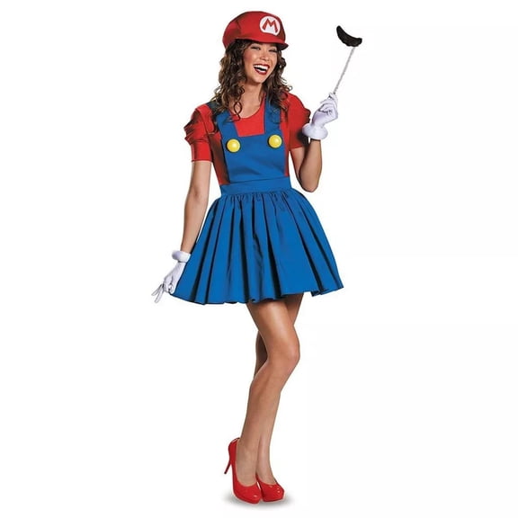 Disguise Nintendo Super Mario Bros Women's Mario Costume Dress X-Large 18-20 Female