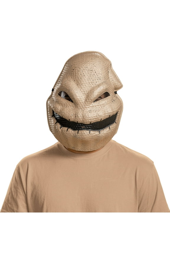 Oogie Boogie Vacuform Beige Plastic Halloween Costume Mask, for Adult