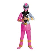 Disguise Pink Ranger Power Ranger Fancy-Dress Costume for Little Girls, Halloween, Size S