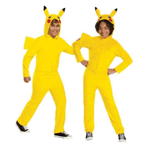 Disguise Pokemon Childrens Unisex Pikachu Jumpsuit Halloween Costume