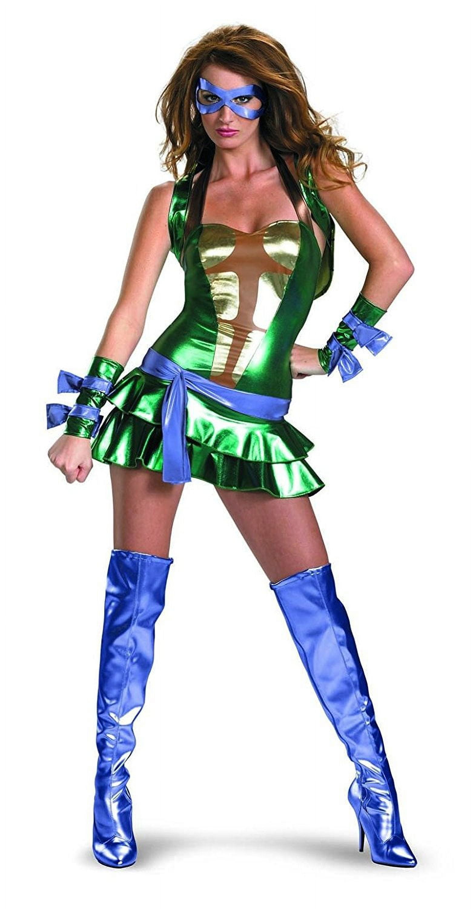 Disguise Sexy Teenage Mutant Ninja Turtles Donatello Women's Halloween  Fancy-Dress Costume for Adult, Big Girls S
