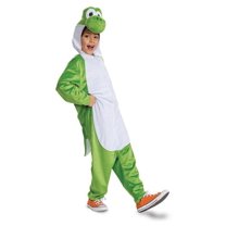 Disguise Super Mario Bros. Yoshi Hooded Child Jumpsuit Costume | Small (4-6) Unisex