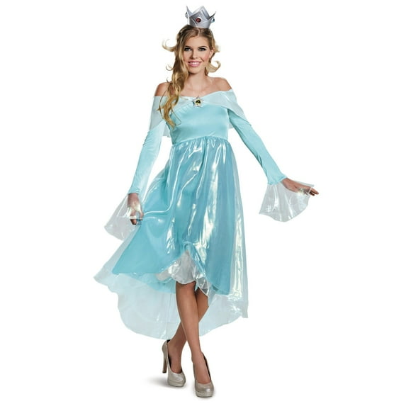 Disguise Super Mario Deluxe Rosalina Women's Halloween Fancy-Dress Costume for Adult, L (12-14)