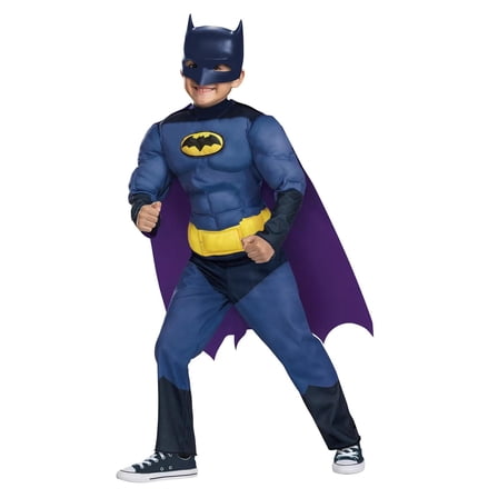 Disguise Toddler Boys' Batwheels Batman Muscle Costume - Size 3T-4T