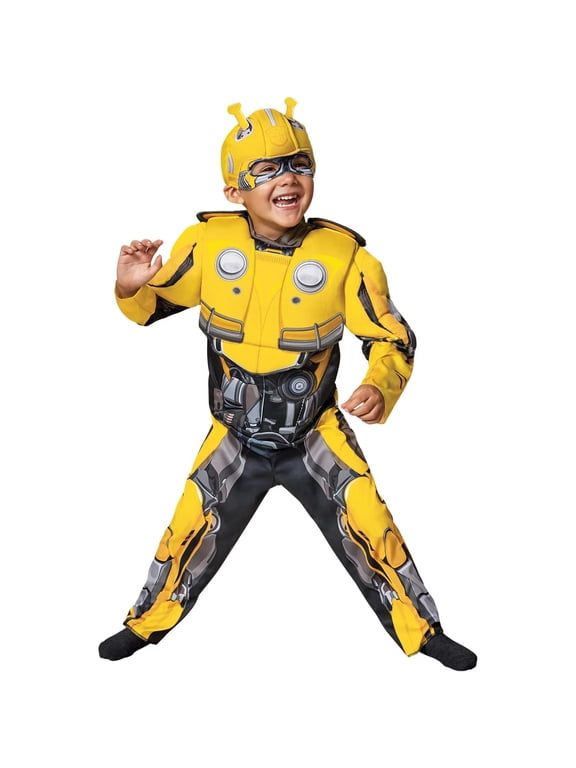 Toddler Boys' Bumblebee Muscle Jumpsuit Costume - 2T
