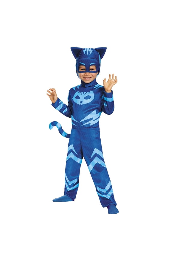 Toddler Boys' Deluxe PJ Masks Catboy Jumpsuit Costume - Size 2T
