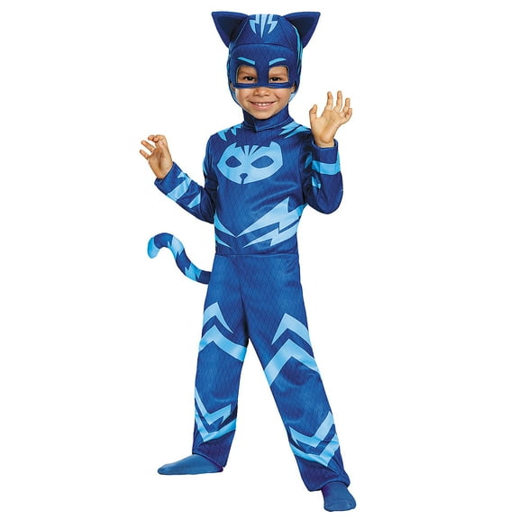 Disguise Toddler Boys' Deluxe PJ Masks Catboy Jumpsuit Costume - Size 2T