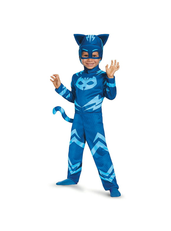 Disguise Toddler Boys' Deluxe PJ Masks Catboy Jumpsuit Costume - Size 3T-4T