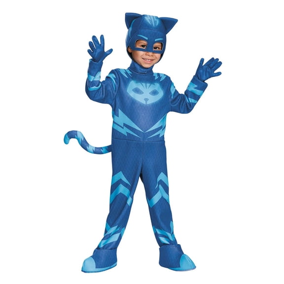 Disguise Toddler Boys' Deluxe PJ Masks Catboy Jumpsuit Costume - Size 4-6