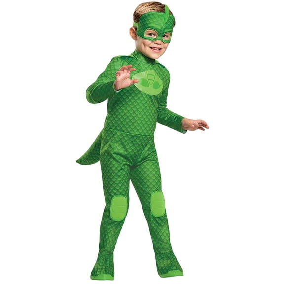 Disguise Toddler Boys' Deluxe PJ Pals Gekko Light-Up Costume - 3T-4T