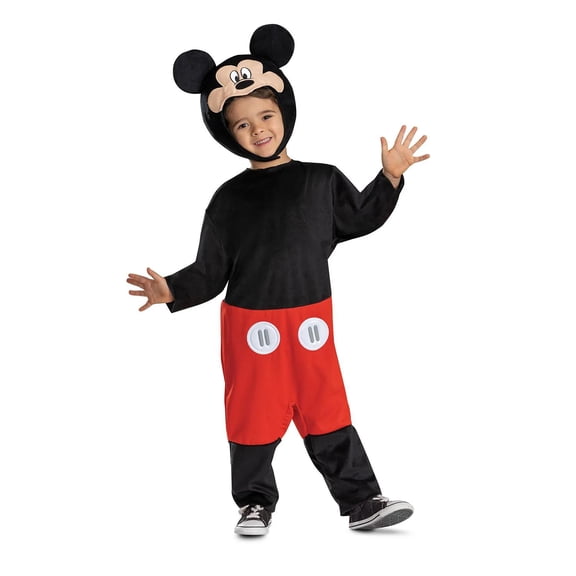Disguise Toddler Boys' Disney Mickey Mouse Jumpsuit Costume - Size 3T-4T - Red