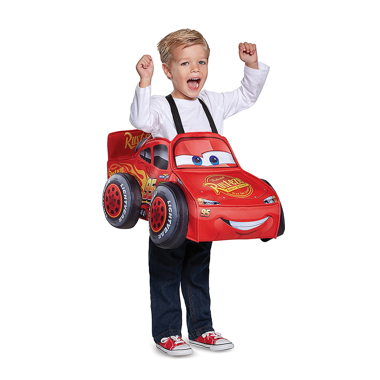 Disney Lightning Mcqueen 3D Halloween Race Car Driver Toddler