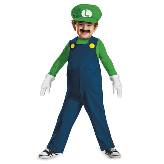 Disguise Toddler Boys' Luigi Costume - Size 3T-4T