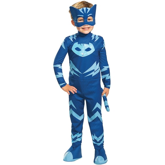 Disguise Toddler Boys' PJ Masks Deluxe Light-Up Catboy Jumpsuit Costume - Size 4-6