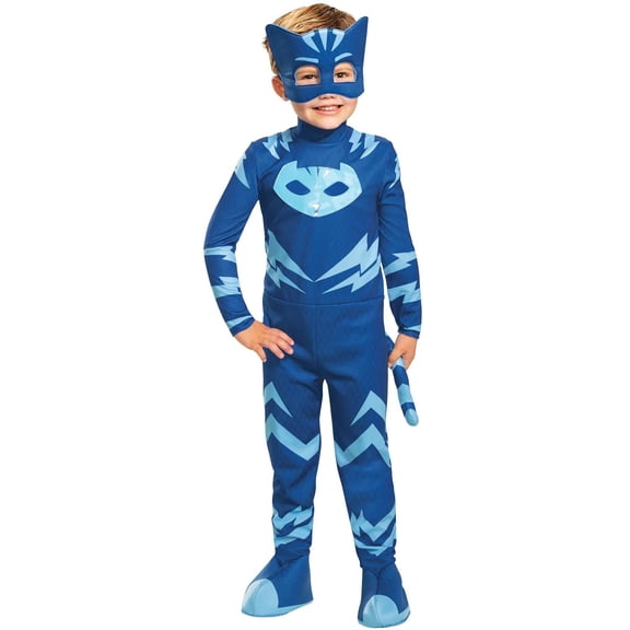 Disguise Toddler Boys' PJ Masks Deluxe Light-Up Catboy Jumpsuit Costume - Size 4-6