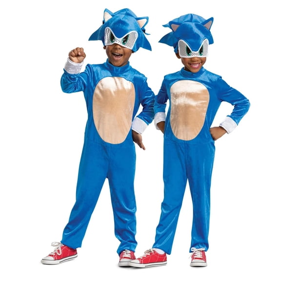 Disguise Toddler Boys' Sonic the Movie Sonic Jumpsuit Costume - 3T-4T