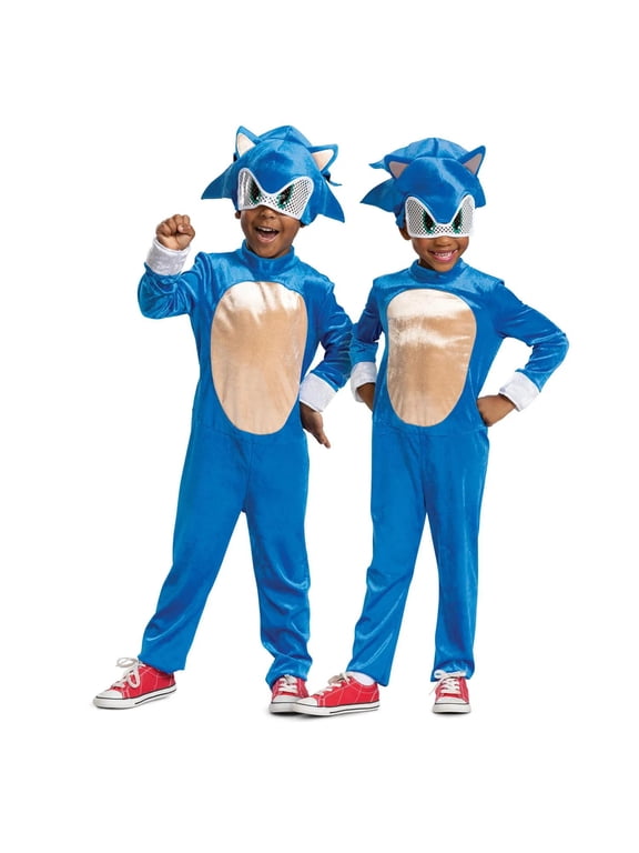 Toddler Boys' Sonic the Movie Sonic Jumpsuit Costume - 3T-4T