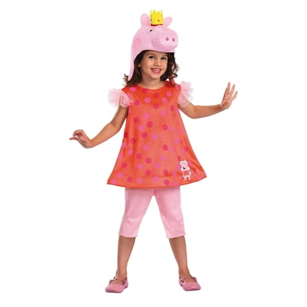 Toddler Classic Peppa Pig Peppa Party Dress Costume - Small 2T