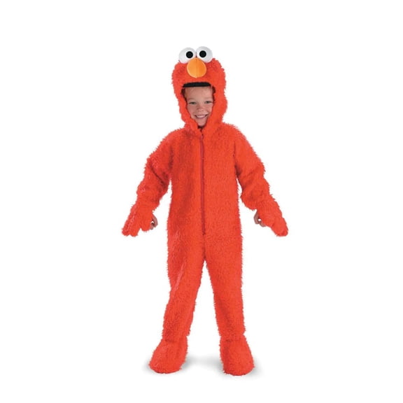 Disguise Toddler Deluxe Sesame Street Elmo Jumpsuit Costume - Size 3T-4T
